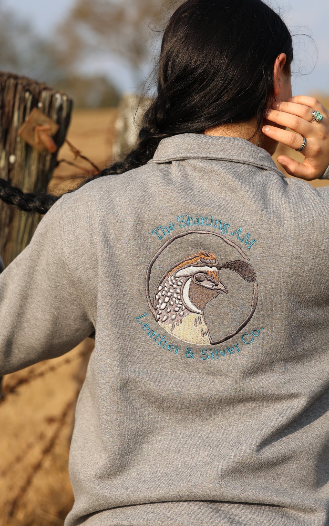 Shining AM Embroidered Quarter Zip