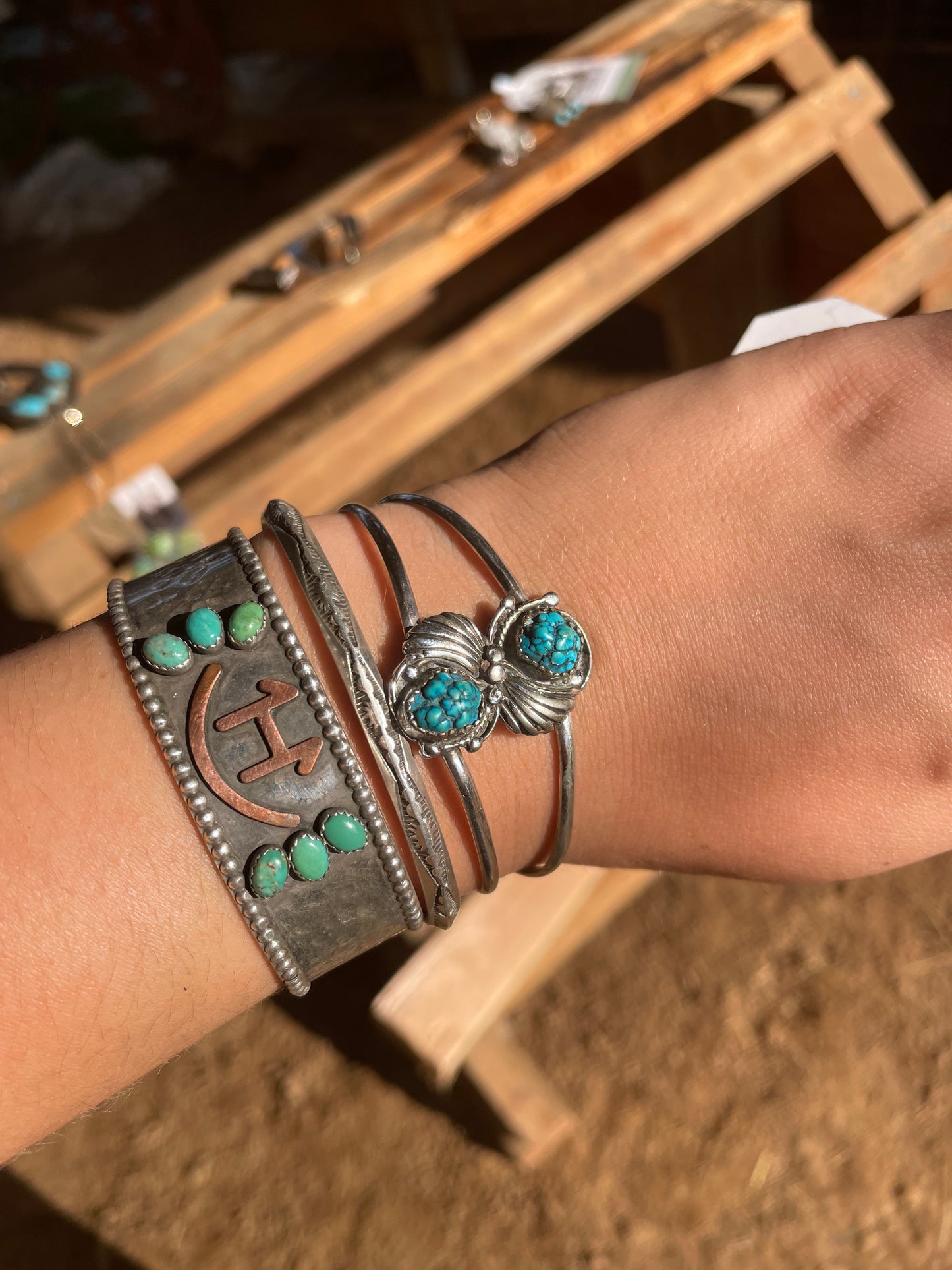 Vintage handmade cuff