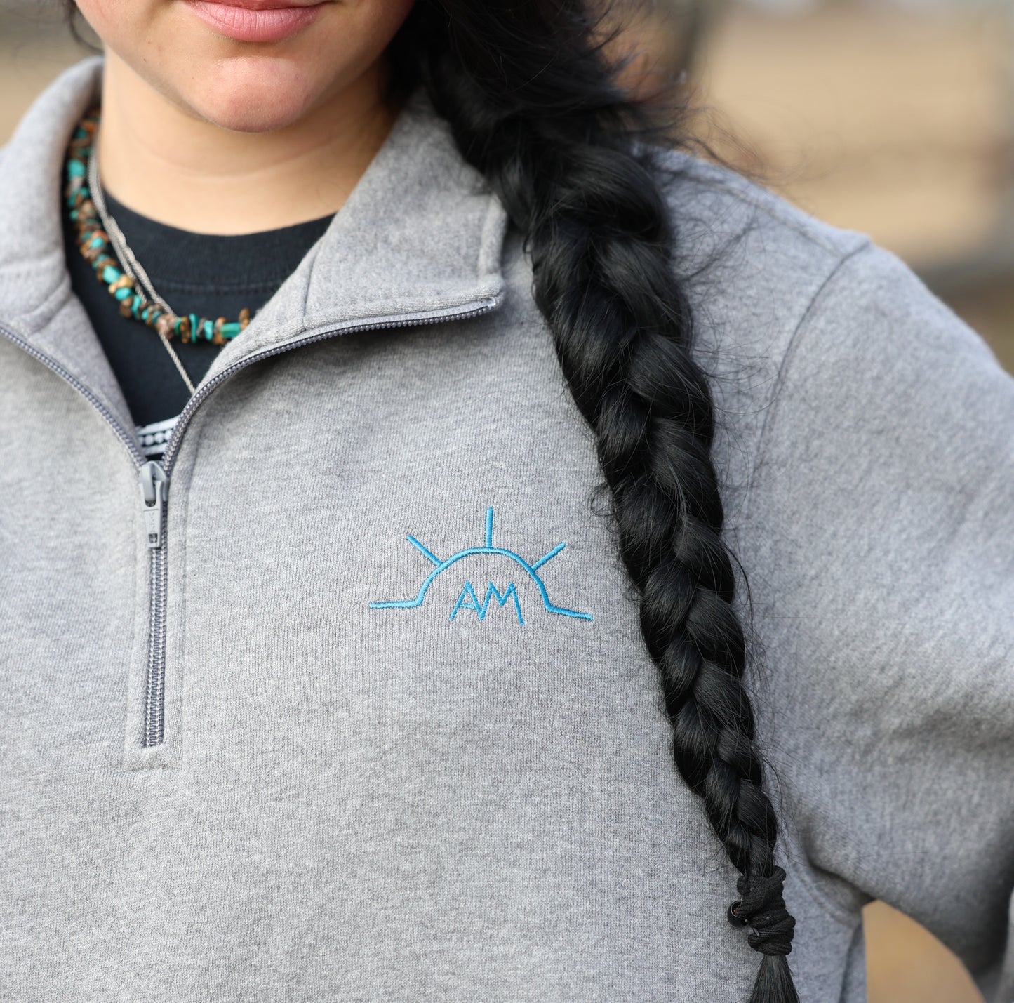 Shining AM Embroidered Quarter Zip