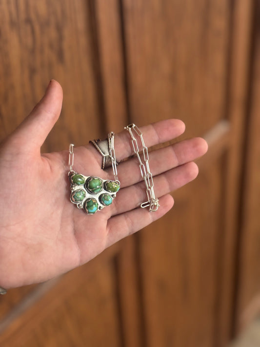 Sonoran Gold Half Cluster Necklace